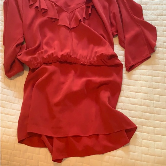 Tibi Red Crepe Dress - Picture 2 of 2